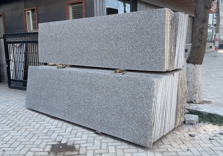 Cheema pink granite stack at gold stone granites in mohali