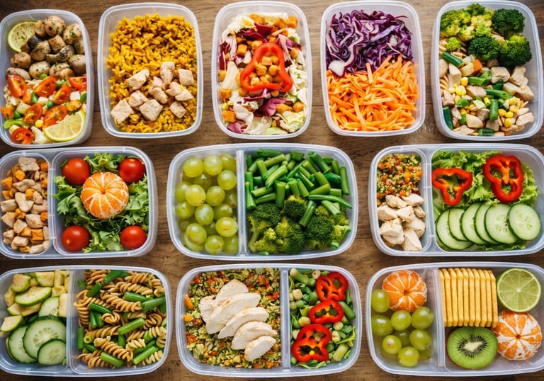 Nutritional cuisine prepared with fresh and balanced ingredients