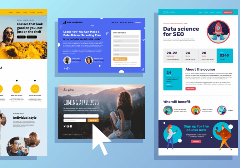 Landing Page Design.