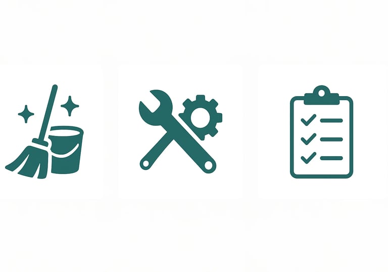 a set of four different types of tools