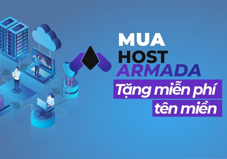 Hostarmada, mua hosting tặng tên miền miễn phí, dịch vụ lưu trữ chất lượng