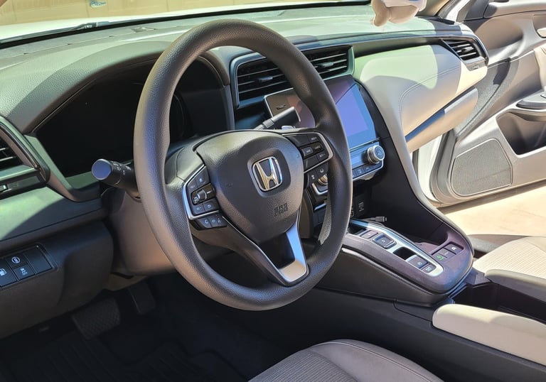 Luxury car interior detailed to a spotless finish in Las Vegas.