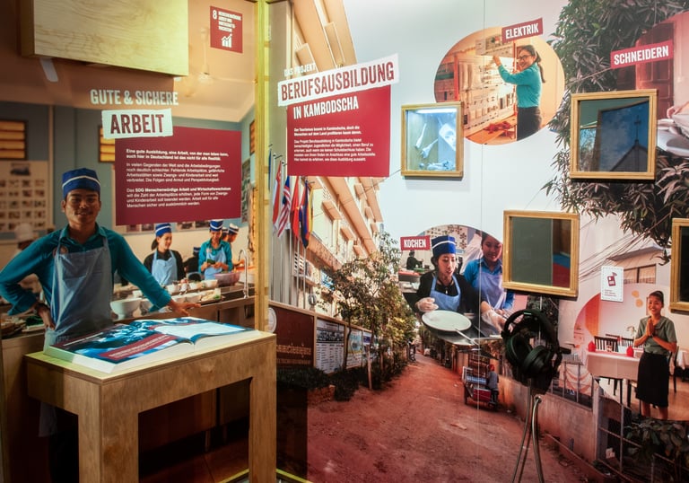 Bereich Kambodscha - sichere Arbeitsbedingungen