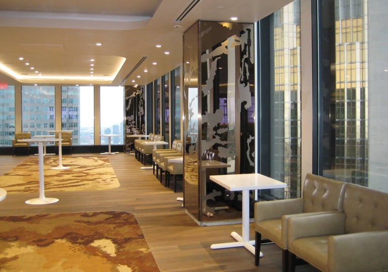 Photo of the Stratus Club, metal design features by Pengelly Iron Works