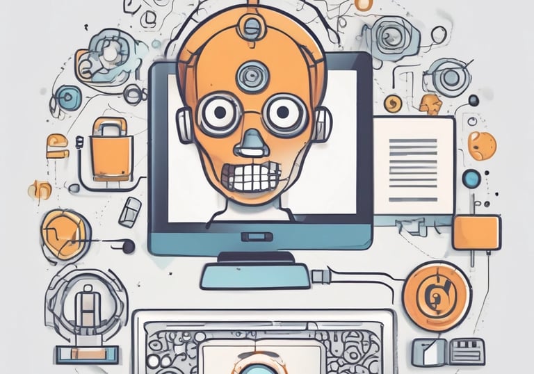 A pair of black-rimmed glasses, a smartphone, and a smartwatch are arranged side by side on a beige surface. The items suggest a modern, tech-oriented lifestyle.