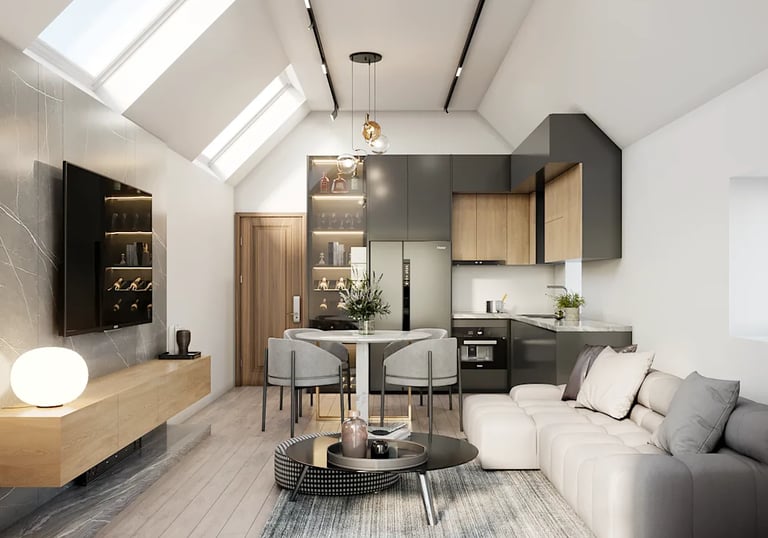 open kitchen design concept