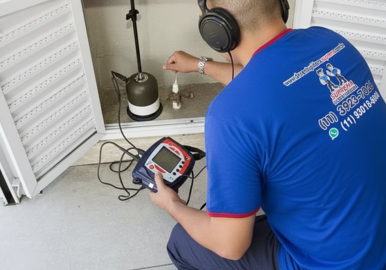 caça vazamento em residência