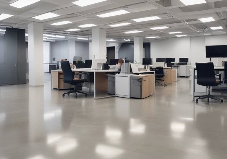 A well-maintained event space ready for guests after cleaning.