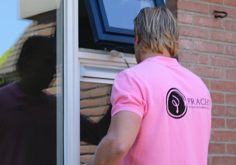 Een professionele schilder