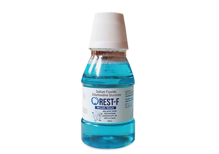 Orest-F Mouthwash – Chlorhexidine gluconate & Sodium Fluoride for sensitive teeth relief, enamel 