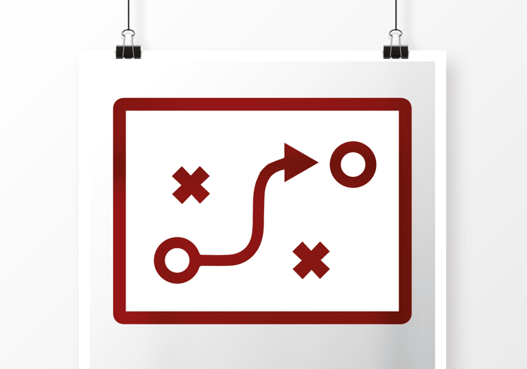 logo d'un tableau illustrant une stratégie afin d'atteindre un objectif