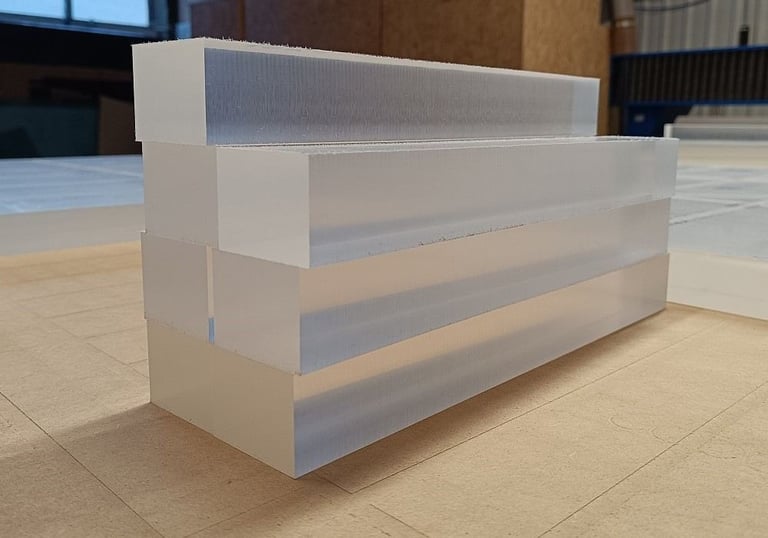 Plexiglass machining
