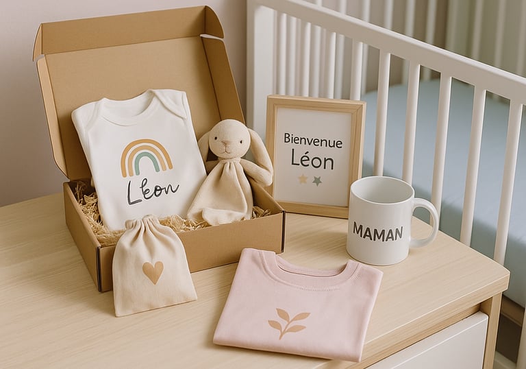 Coffret naissance personnalisé
