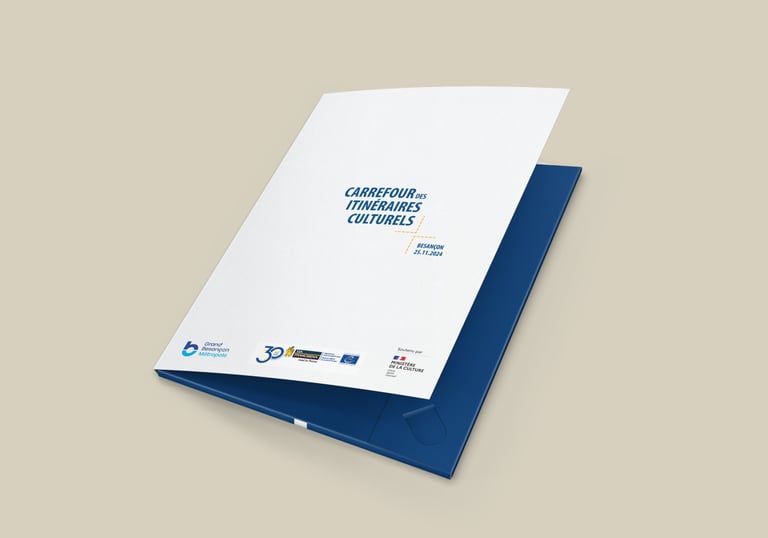 Création de pochette porte documents, couverture