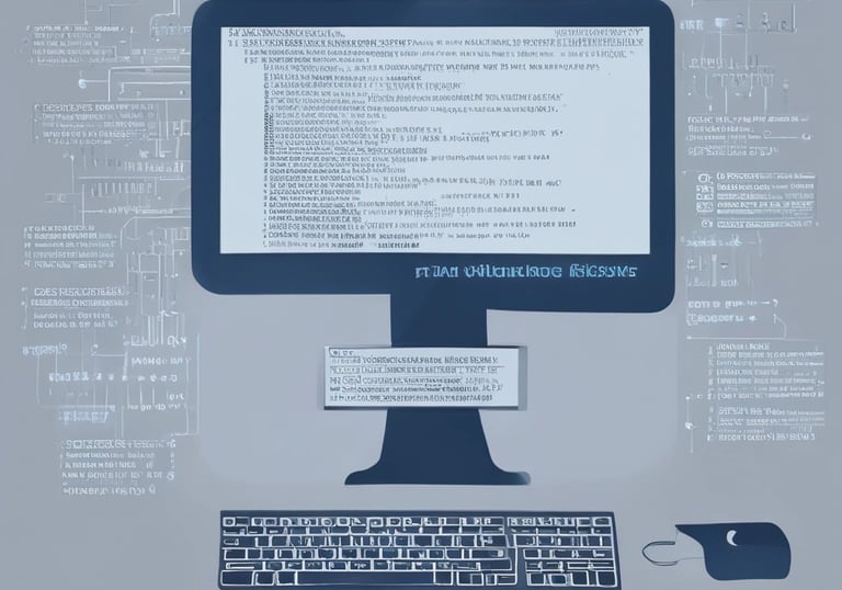 A professional designer working on a clear product manual layout on a computer screen.