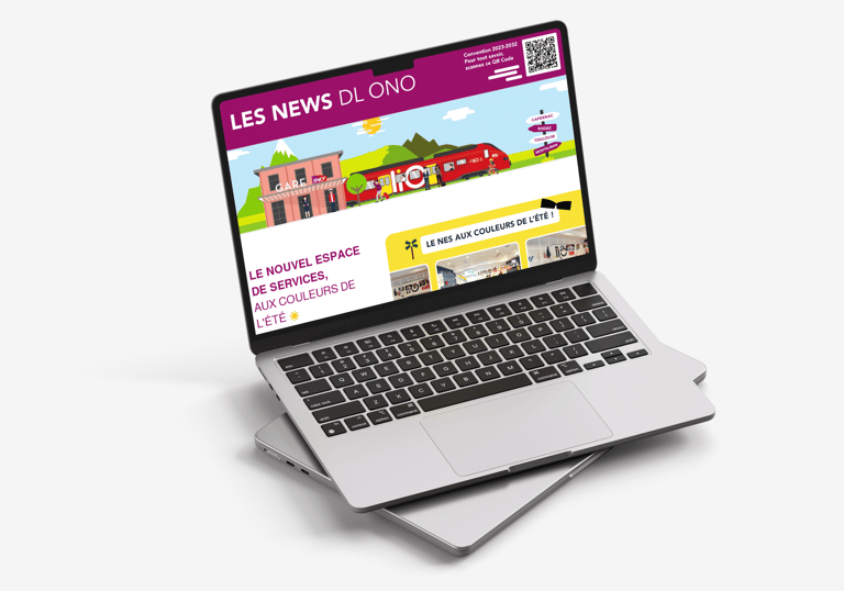 newsletter SNCF mockup