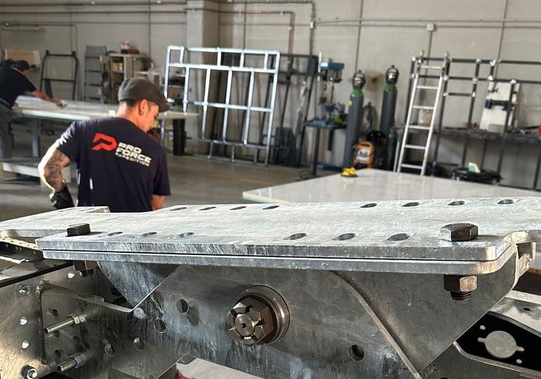 trabajador en un taller