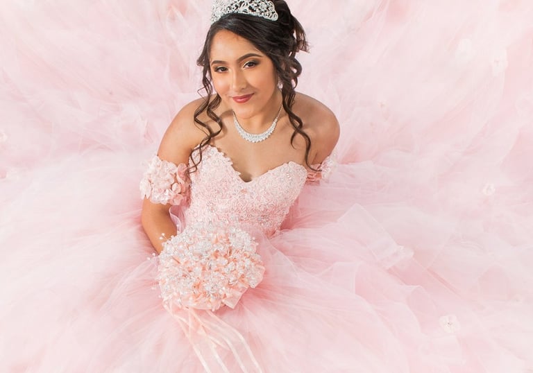 Atlanta quinceaneras mis quince, princesa. quinceanera con vestido rosa