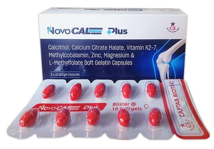 Novocal Plus – Advanced bone & nerve health support with Calcitriol, Omega-3, Methylcobalamin, Folic