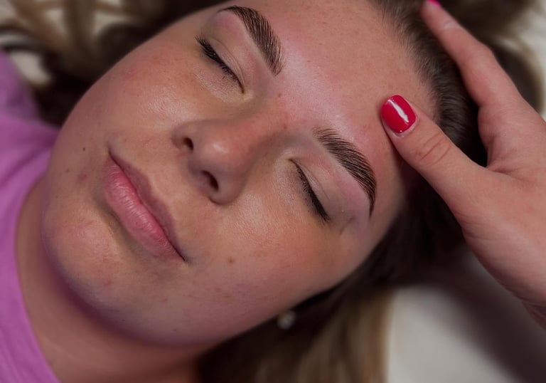 brows by esthetician mallory at Meraki and Co salon and spa