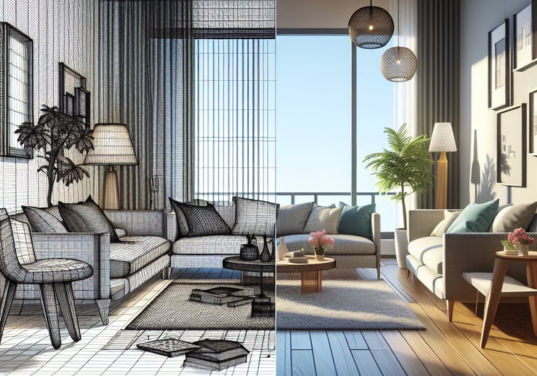 model salonu w programie 3d i wizualizacja 3d salonu