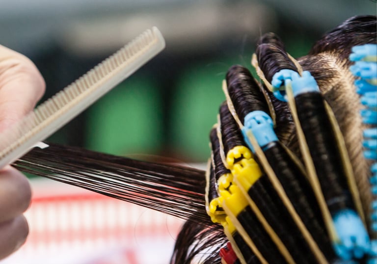 Professional hair perm with rollers - Ladies perm services Brookfield IL