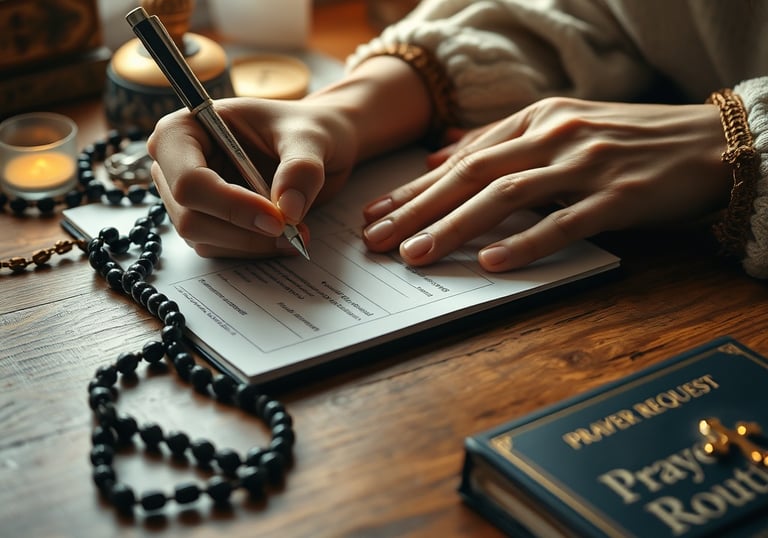 les mains d'une femme tenant un stylo et écrivant sur un bloc-notes