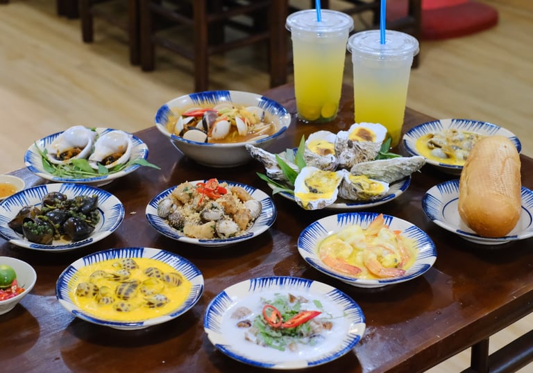 Món ngon tại Ốc Dì Toàn