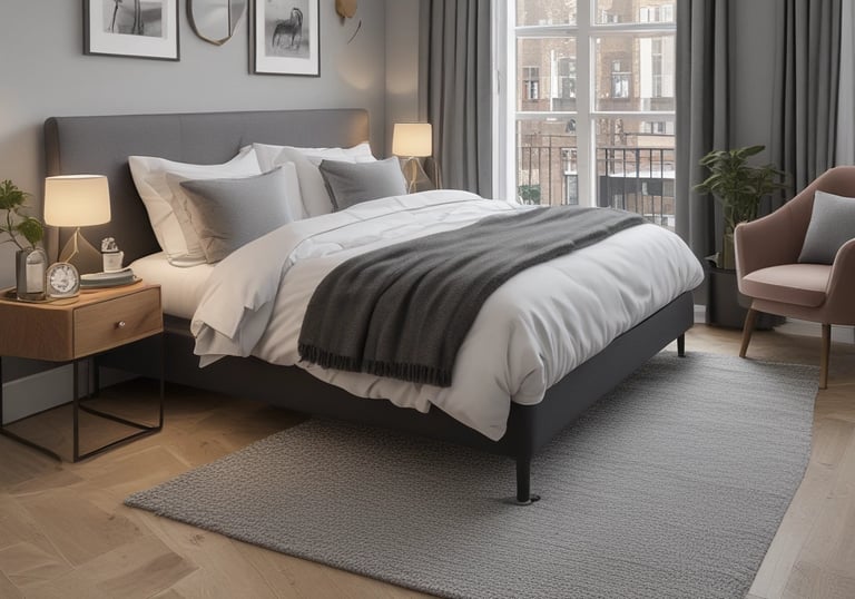 A cozy, freshly renovated living room ready for new tenants.