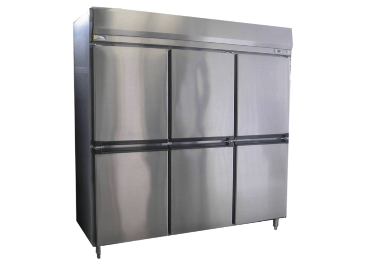 Upright Refrigerator 6 Doors ตู้แช่เย็น 6 ประตู สแตนเลส Chill / Freezer