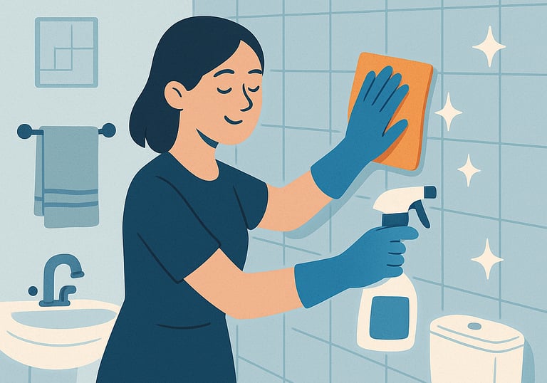Nettoyage des salles de bains et sanitaires