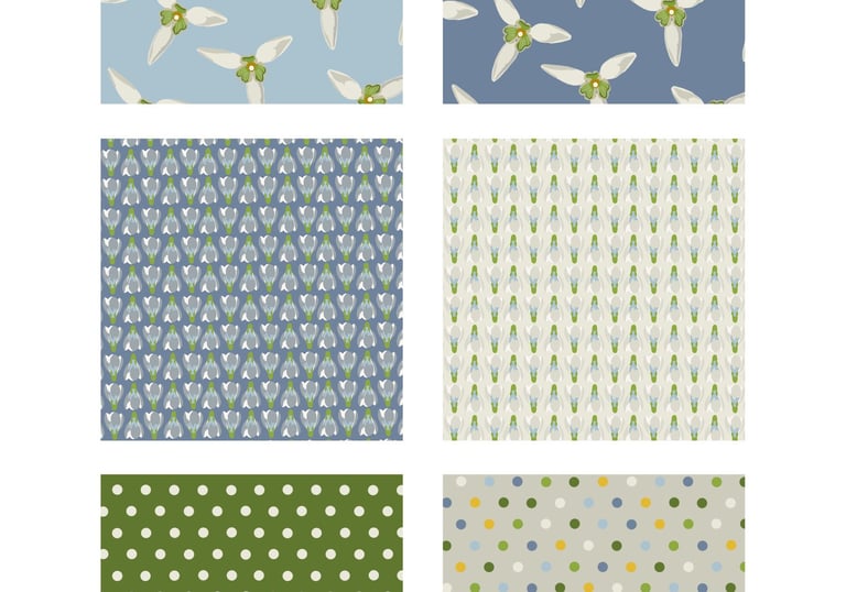 collection of repeating surface patterns