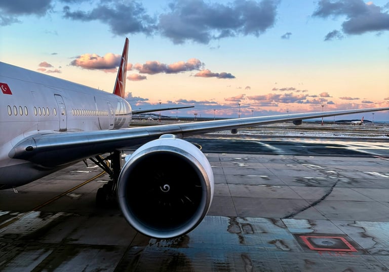 a plane with a jet engine and a jet engine