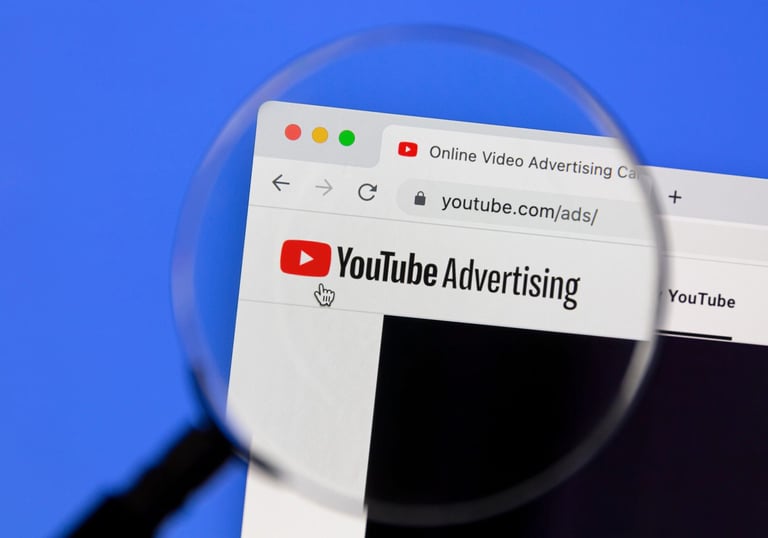 YouTube Ads page