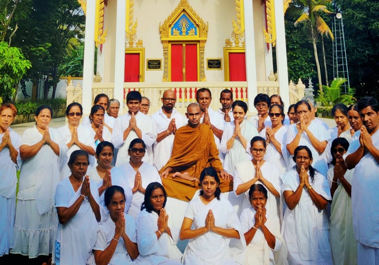 a monk monk in a white robe and a monk in a white robe