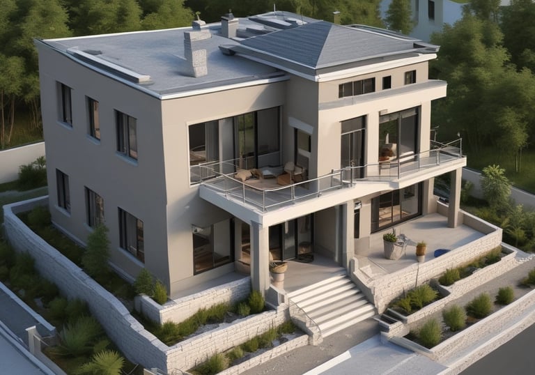 a man riding a skateboard down the side of a ramp