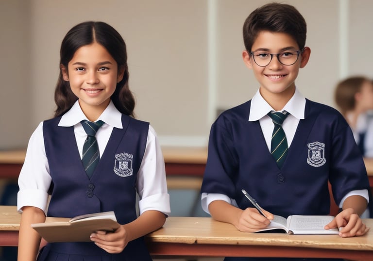 A building entrance with metal barred doors and windows, featuring signs indicating it belongs to a faculty for high-quality training. The facade is white, and there are red fire extinguishers and safety notices mounted on the wall next to the entrance.