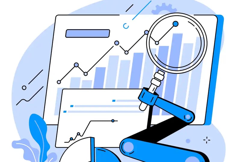 Local SEO audit and website analysis illustration