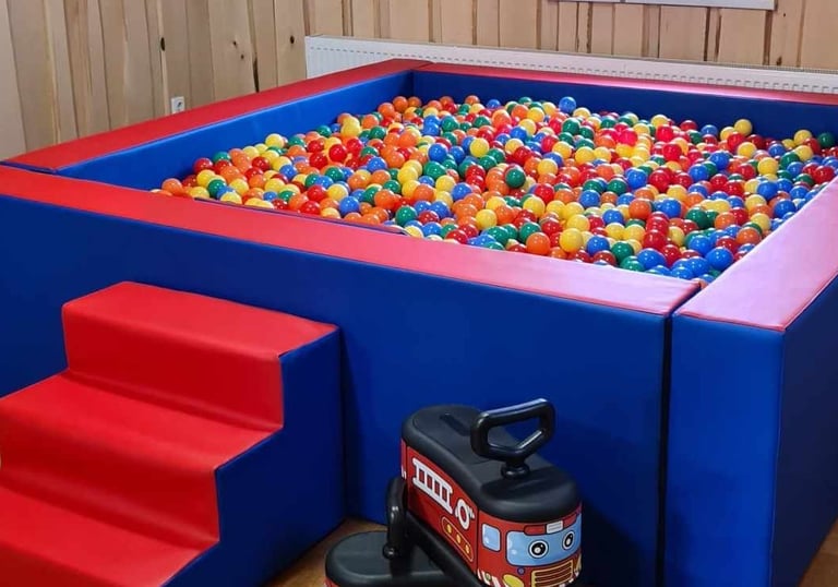 Kamuoliukų baseinas, Kamuoliukų baseino nuoma, pramoga vaikams, paspiriama masinele, gimtadienis