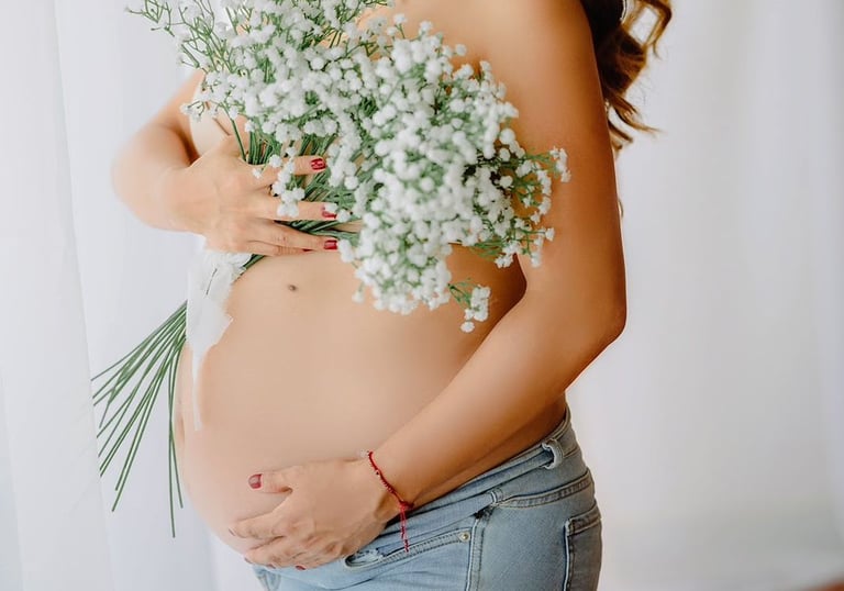 Fotos artísticas de mujer embarazada