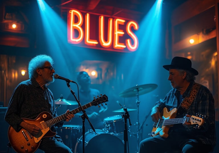 groupe blues image joue de la musique