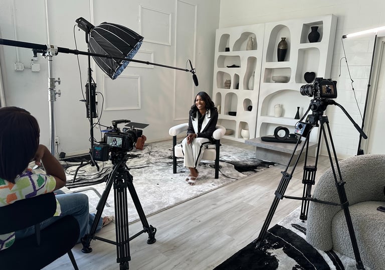 Behind the scenes of video productions