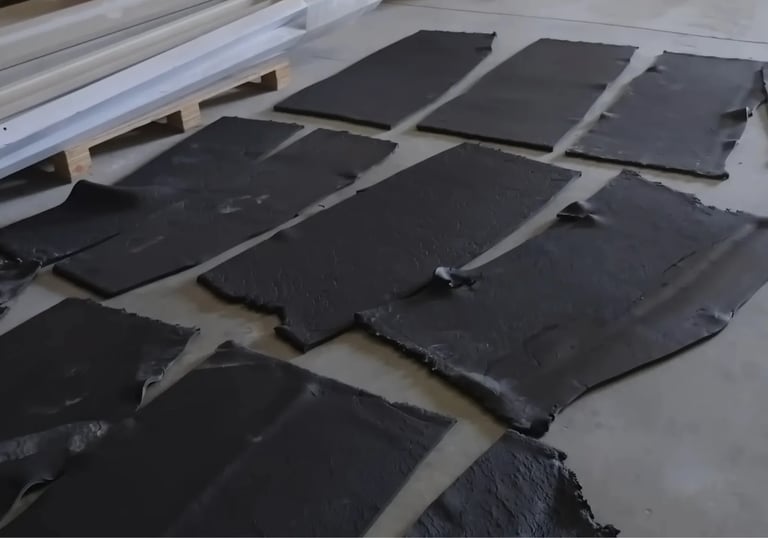 Cooling stage to stabilize rubber material after compounding