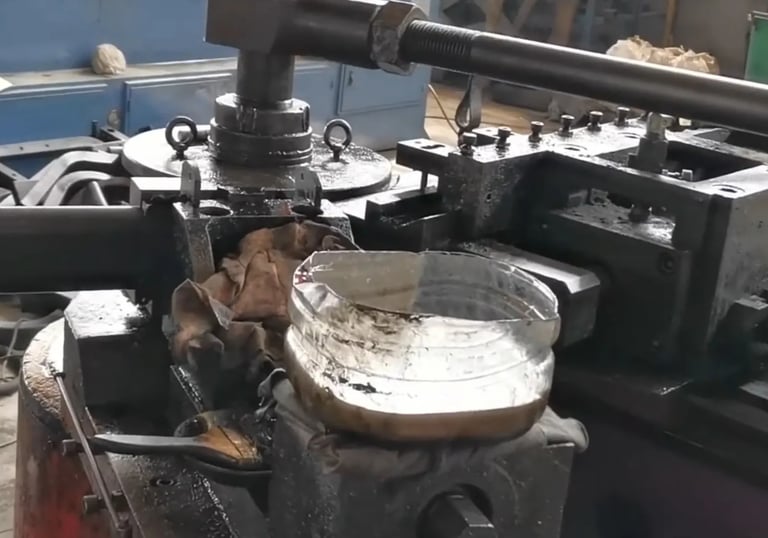 Metal tube bending process to form strength machine structures