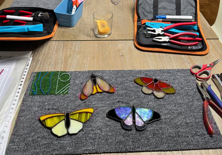 Atelier initiation vitrail Tiffany sur Mons, Hainaut