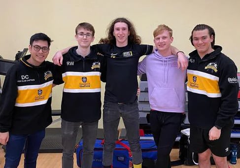 Sports team wearing custom hoodies 