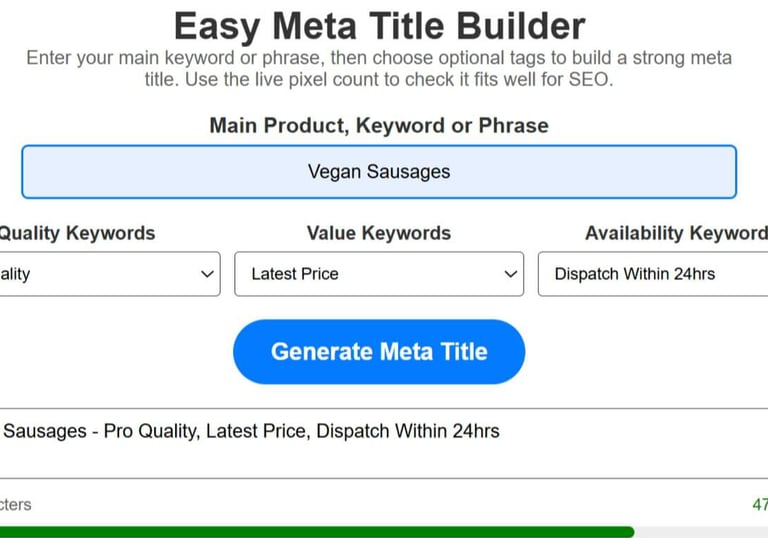 Easy Meta Title Generator