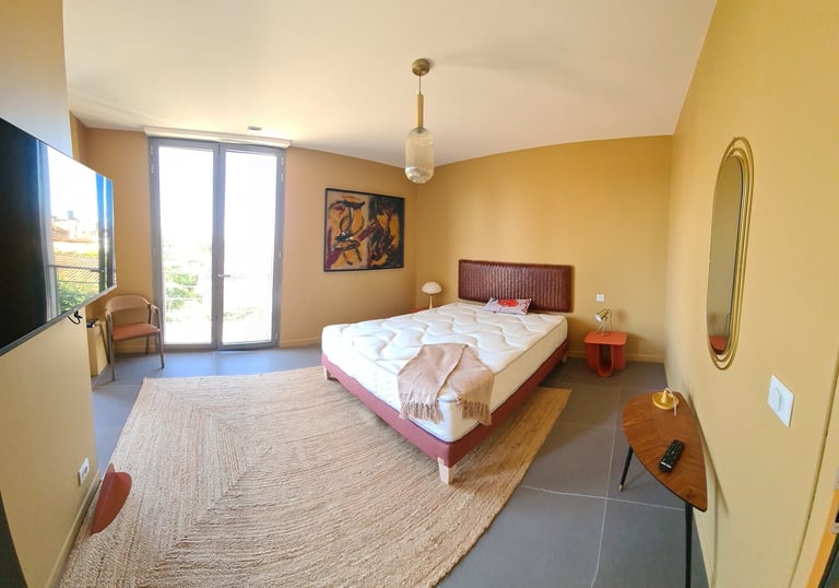 rénovation chambre placo acoustique et peinture 