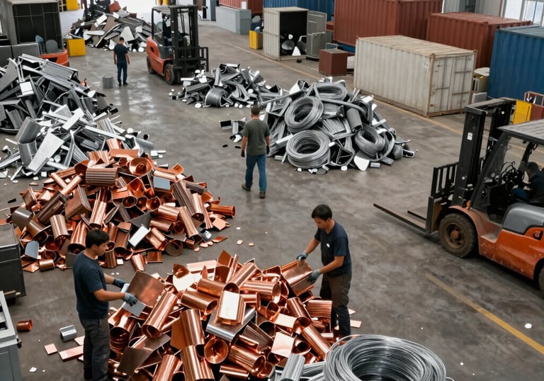 We purchase all types of copper scrap including wires, motors, and industrial waste at the best mark
