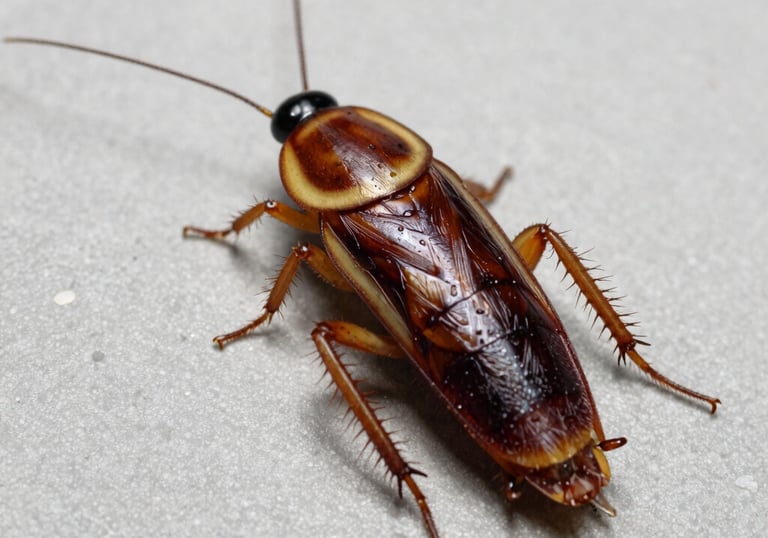 Technician in uniform applying pest control treatment inside a Batangas home.